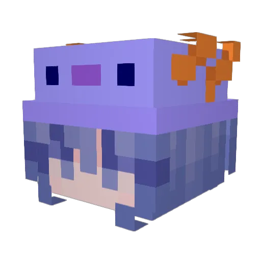 luxuri4zx Minecraft avatar head, 3D render