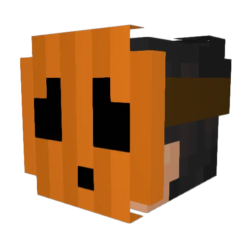 luxuryz Minecraft avatar head, 3D render