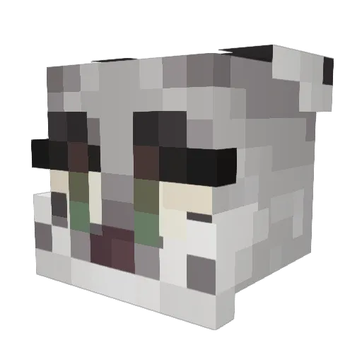 luxvesperae Minecraft avatar head, 3D render