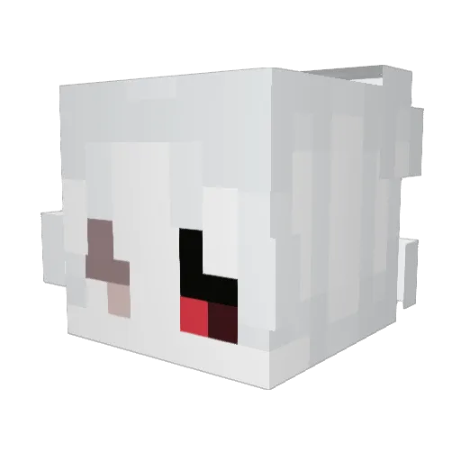luyamas Minecraft avatar head, 3D render