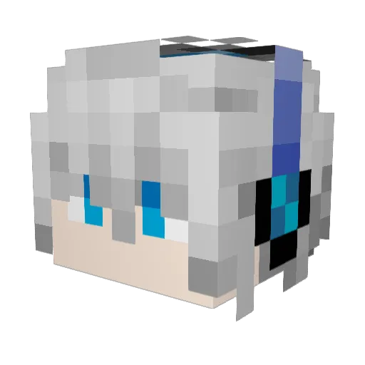 luyu520 Minecraft avatar head, 3D render