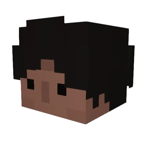 luz_g Minecraft avatar head, 3D render