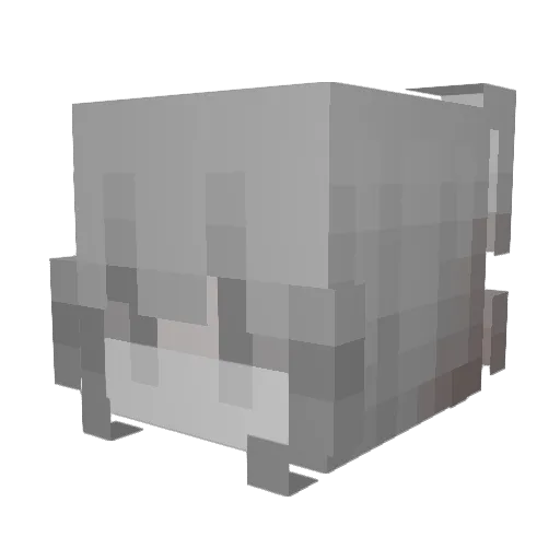 luzik_arbuzik_ Minecraft avatar head, 3D render