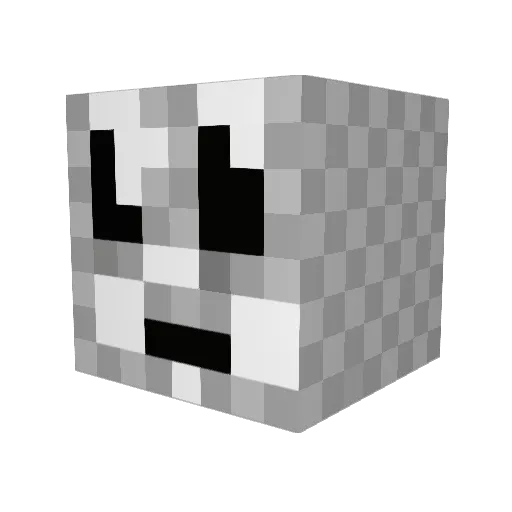 lv9150 Minecraft avatar head, 3D render