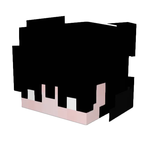 lvMichito Minecraft avatar head, 3D render