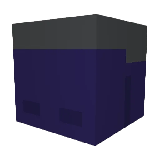 lvanrem Minecraft avatar head, 3D render