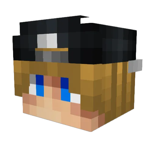 lvca_xi Minecraft avatar head, 3D render