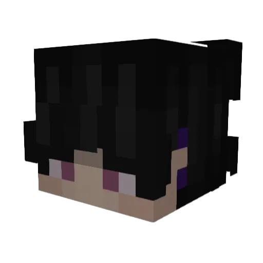 lvcask Minecraft avatar head, 3D render