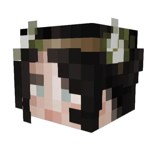 lvdempz Minecraft avatar head, 3D render