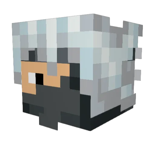 lvgiaa Minecraft avatar head, 3D render