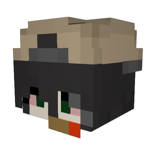 lvingdedgrrl Minecraft avatar head, 3D render