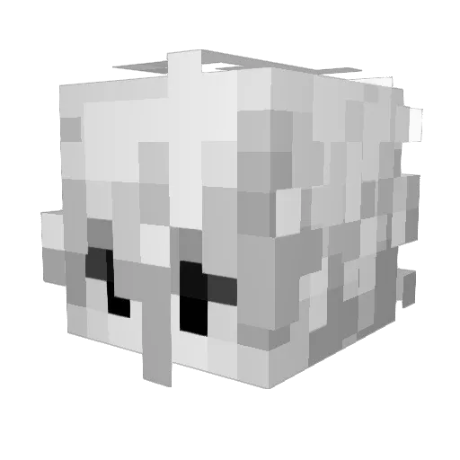 lvk0 Minecraft avatar head, 3D render
