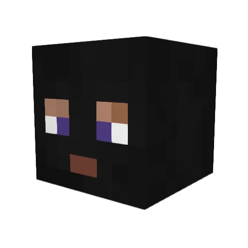 lvl6faceit Minecraft avatar head, 3D render