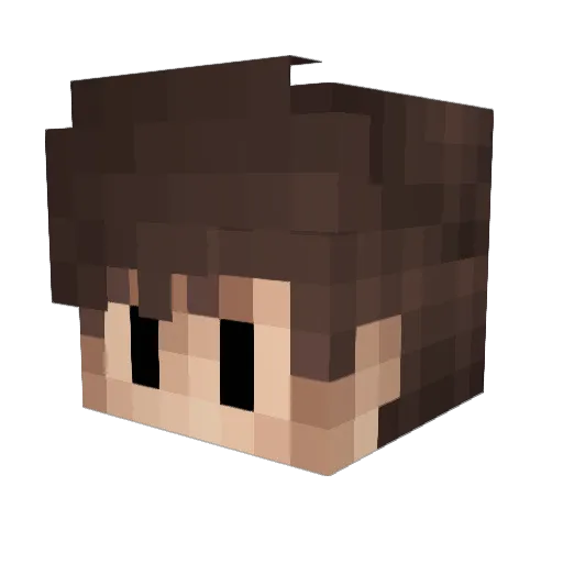 lvlarvel Minecraft avatar head, 3D render
