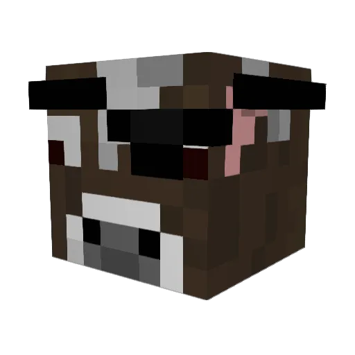 lvleat Minecraft avatar head, 3D render