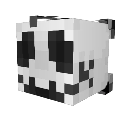 lvliska Minecraft avatar head, 3D render