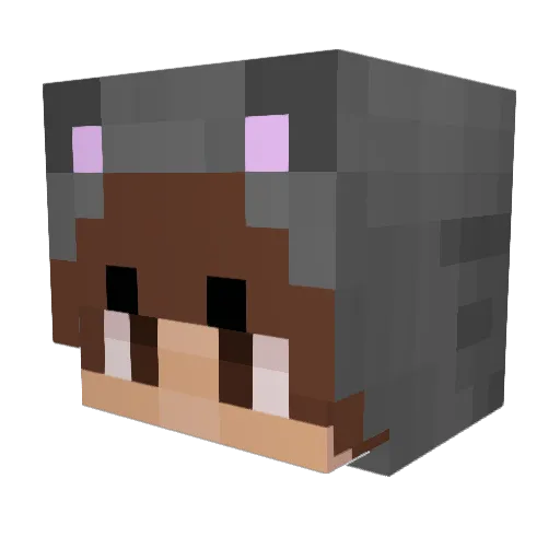 lvllabies Minecraft avatar head, 3D render