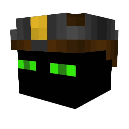 lvlurphy Minecraft avatar head, 3D render