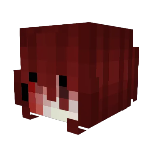 lvmi Minecraft avatar head, 3D render