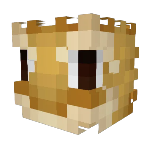 lvoryM Minecraft avatar head, 3D render