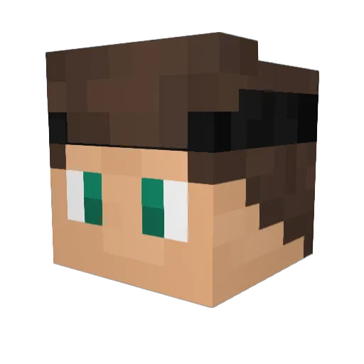 lvpp Minecraft avatar head, 3D render