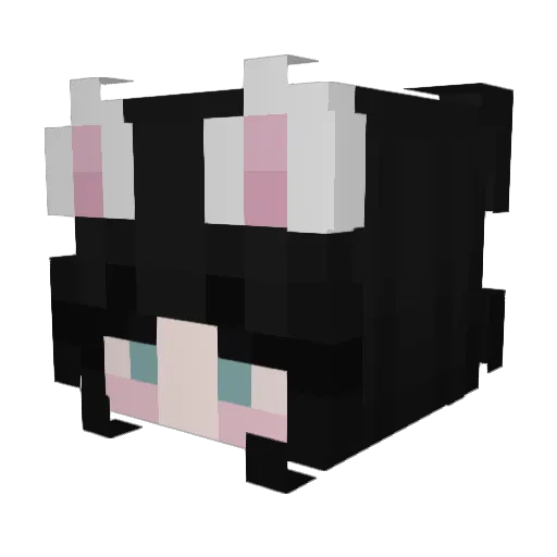 lvriee Minecraft avatar head, 3D render