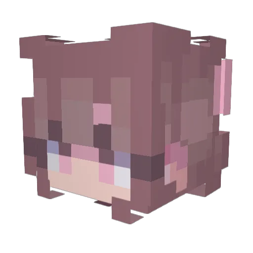 lvrontop Minecraft avatar head, 3D render
