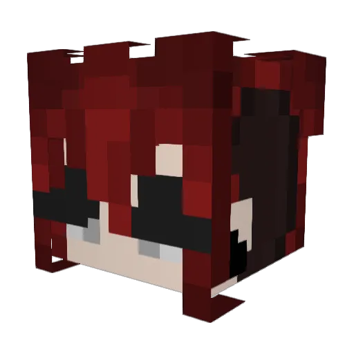 lvsi4a Minecraft avatar head, 3D render