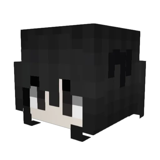 lvssd Minecraft avatar head, 3D render
