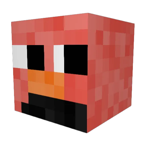 lvusmlol Minecraft avatar head, 3D render