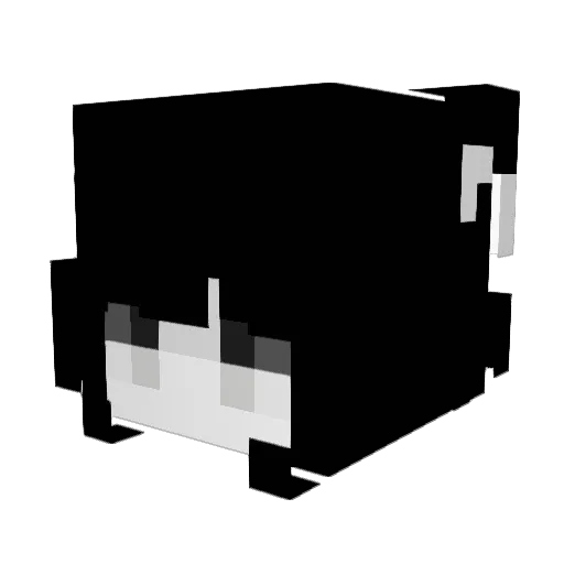 lvuye Minecraft avatar head, 3D render