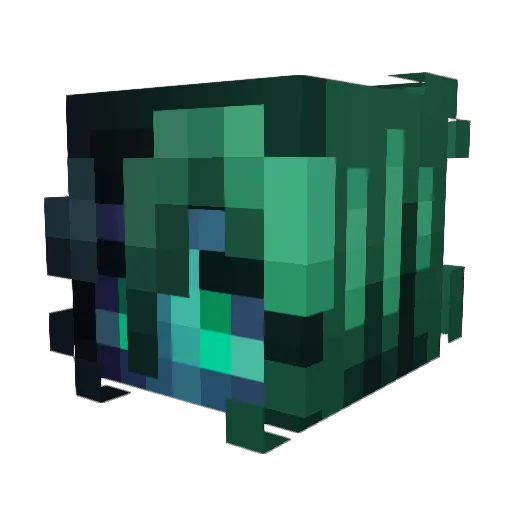 lvvbug Minecraft avatar head, 3D render