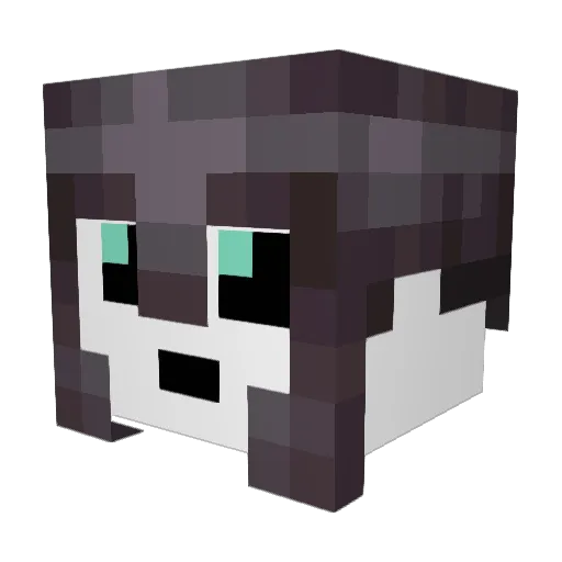 lvxs_ Minecraft avatar head, 3D render
