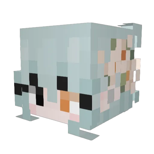 lvyprofin Minecraft avatar head, 3D render