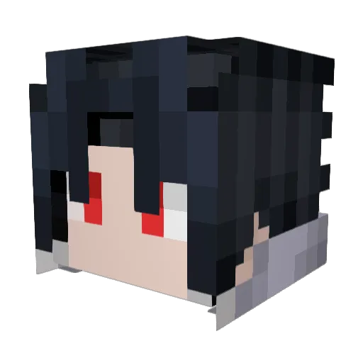 lvzuozhu Minecraft avatar head, 3D render