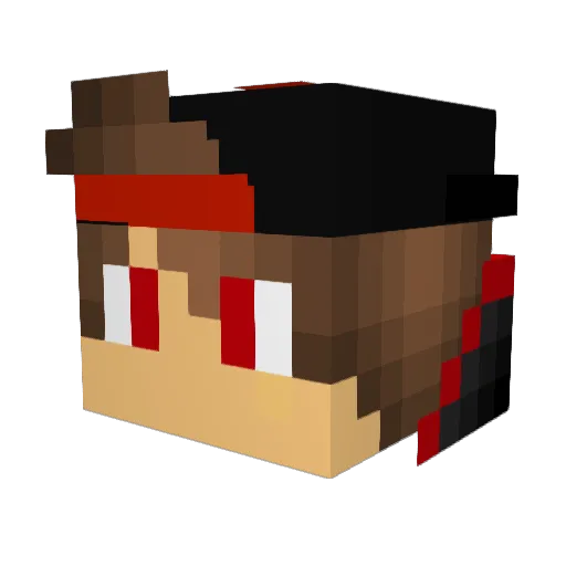 lwc729 Minecraft avatar head, 3D render