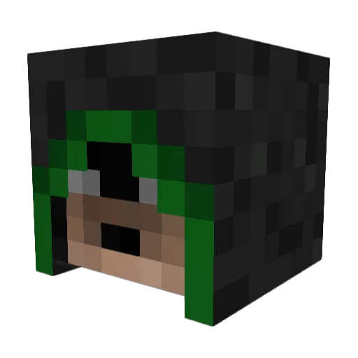 lwestmedia Minecraft avatar head, 3D render