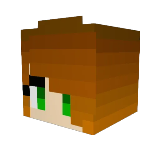 lwinhtun Minecraft avatar head, 3D render