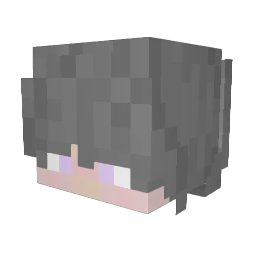 lwiwl Minecraft avatar head, 3D render