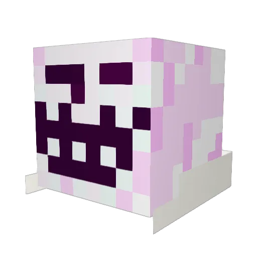lwlc Minecraft avatar head, 3D render