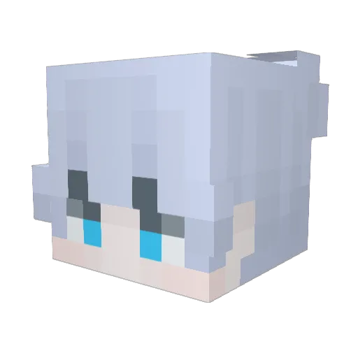 lwnacore Minecraft avatar head, 3D render