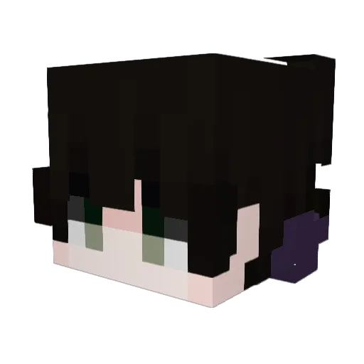 lwqa Minecraft avatar head, 3D render