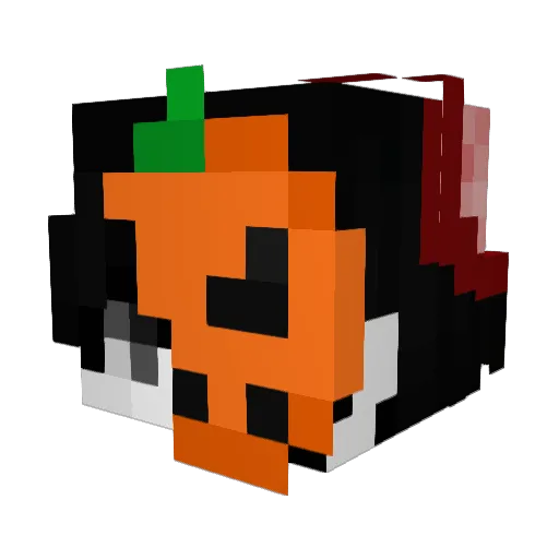 lwqw Minecraft avatar head, 3D render