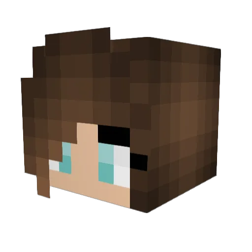 lwtmaddie Minecraft avatar head, 3D render