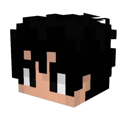 lwuis Minecraft avatar head, 3D render