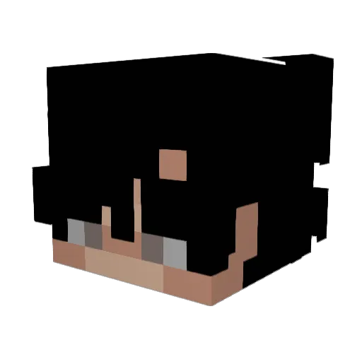 lwzo Minecraft avatar head, 3D render