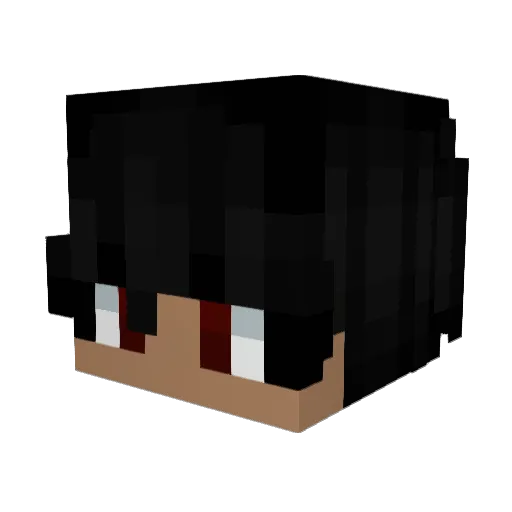 lwzp Minecraft avatar head, 3D render