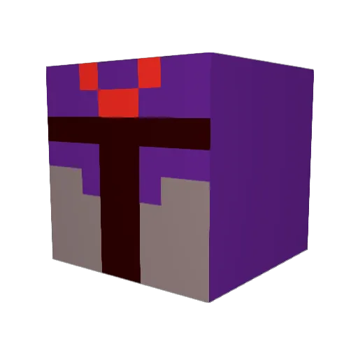 lx9000 Minecraft avatar head, 3D render