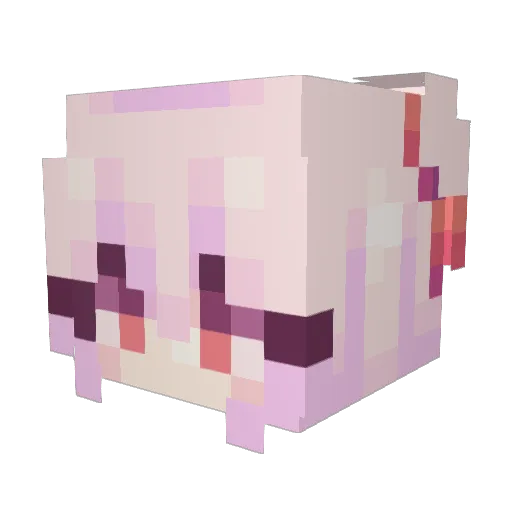 lxceyy Minecraft avatar head, 3D render