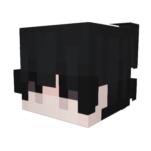 lxcq Minecraft avatar head, 3D render